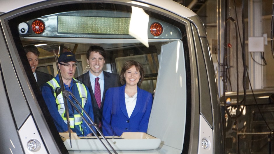 Justin Trudeau, Christy Clark, SkyTrain, TransLink, Elizabeth McSheffrey